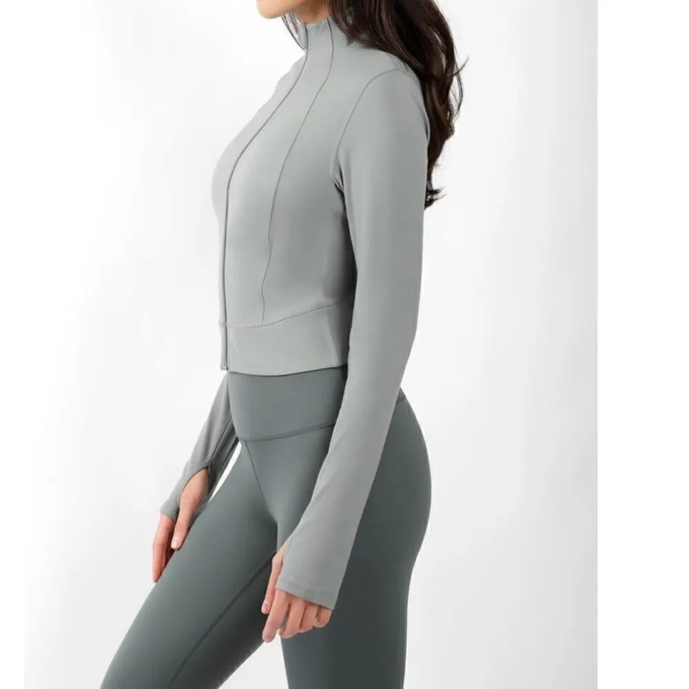 ‎Thumbhole Cuff Stretch Jacket Green Size XXL - Image 9