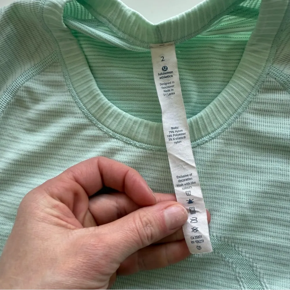 Run: Swiftly Tech Long Sleeve - Heathered Sea Mist size 2 - Image 8