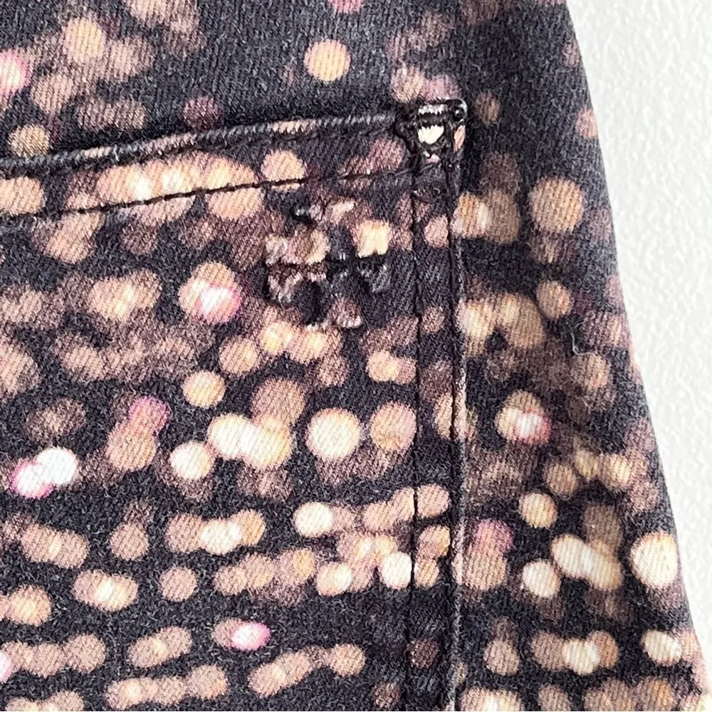 Tory Burch Black Flash Print Slim Skinny Jeans Size 24 - Image 9