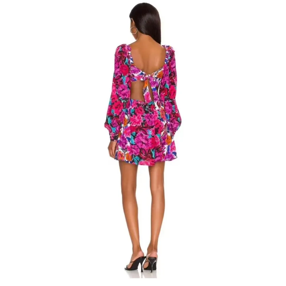 For Love & Lemons Scarlett Mini Dress in Pink, Sz XS - Image 2