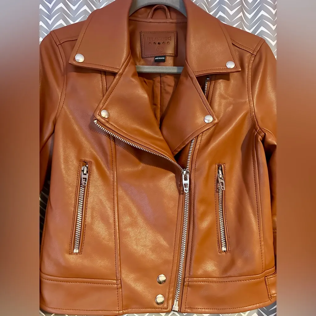 BLANKNYC | NWOT Good Vibes Faux Leather Moto Jacket, XS - Image 4