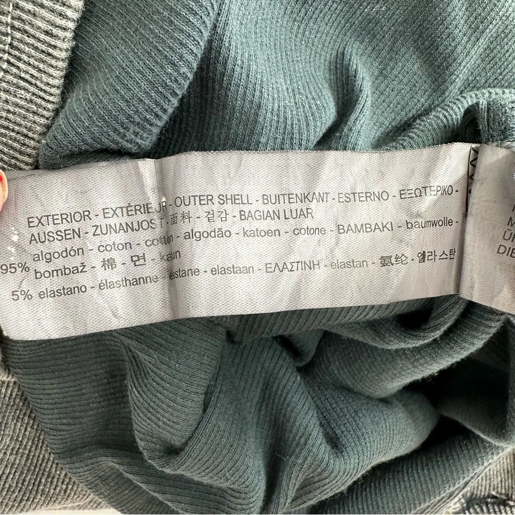 Pull & Bear Grey Ribbed Maxi Dress size Large Bodycon Mineral Wash Sleeveless Gray - Image 10