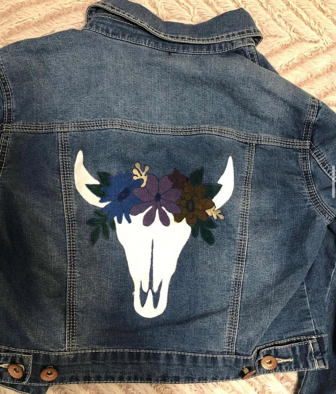 Hand Painted Jean Jacket - Image 2