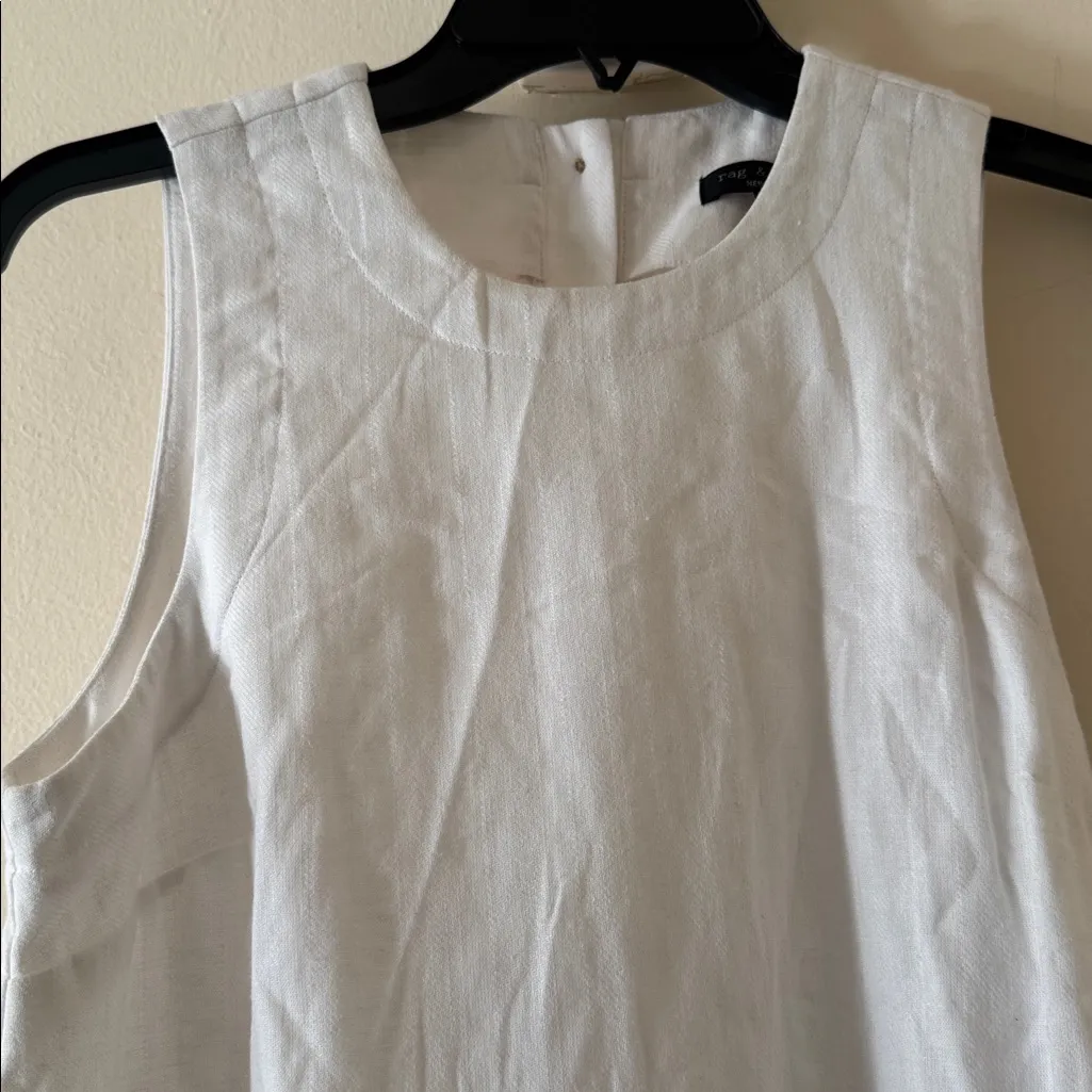 RAG & BONE Rosalind A-line Cotton-Linen Minidress, Size Small, $298 - Image 8