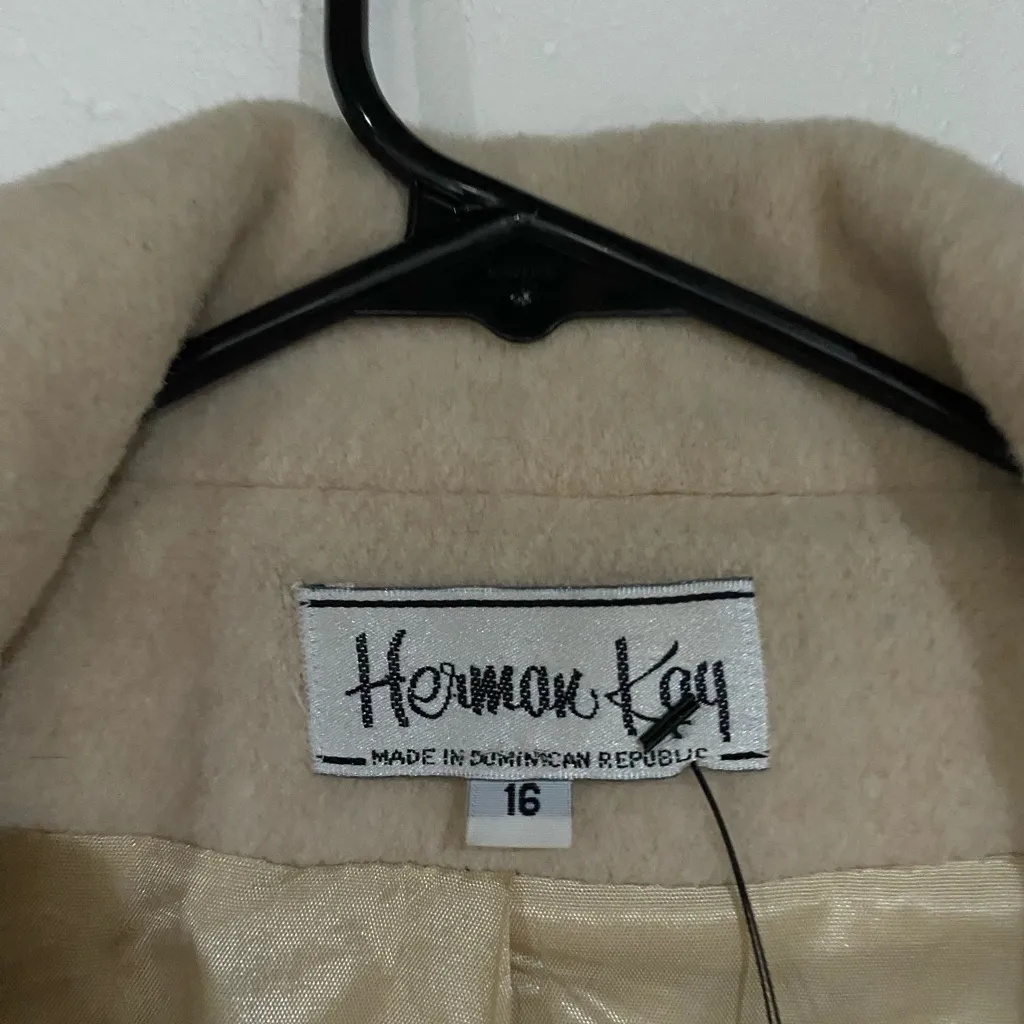 Cream Women's Coat Herman Kay 6 - Image 3