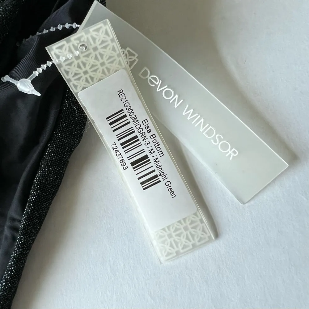 NWT Devon Windsor Elsa Bottom midnight green glitter metallic shimmer medium - Image 4