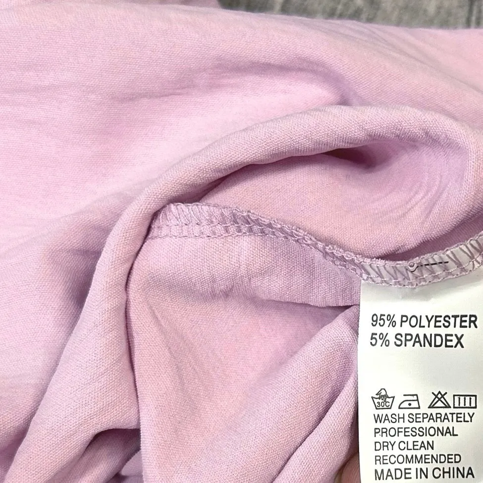 Miss Sparkling Ruffle Sleeveless Top NEW Womens S Smocked Button Yoke Relaxed Pink - Image 5