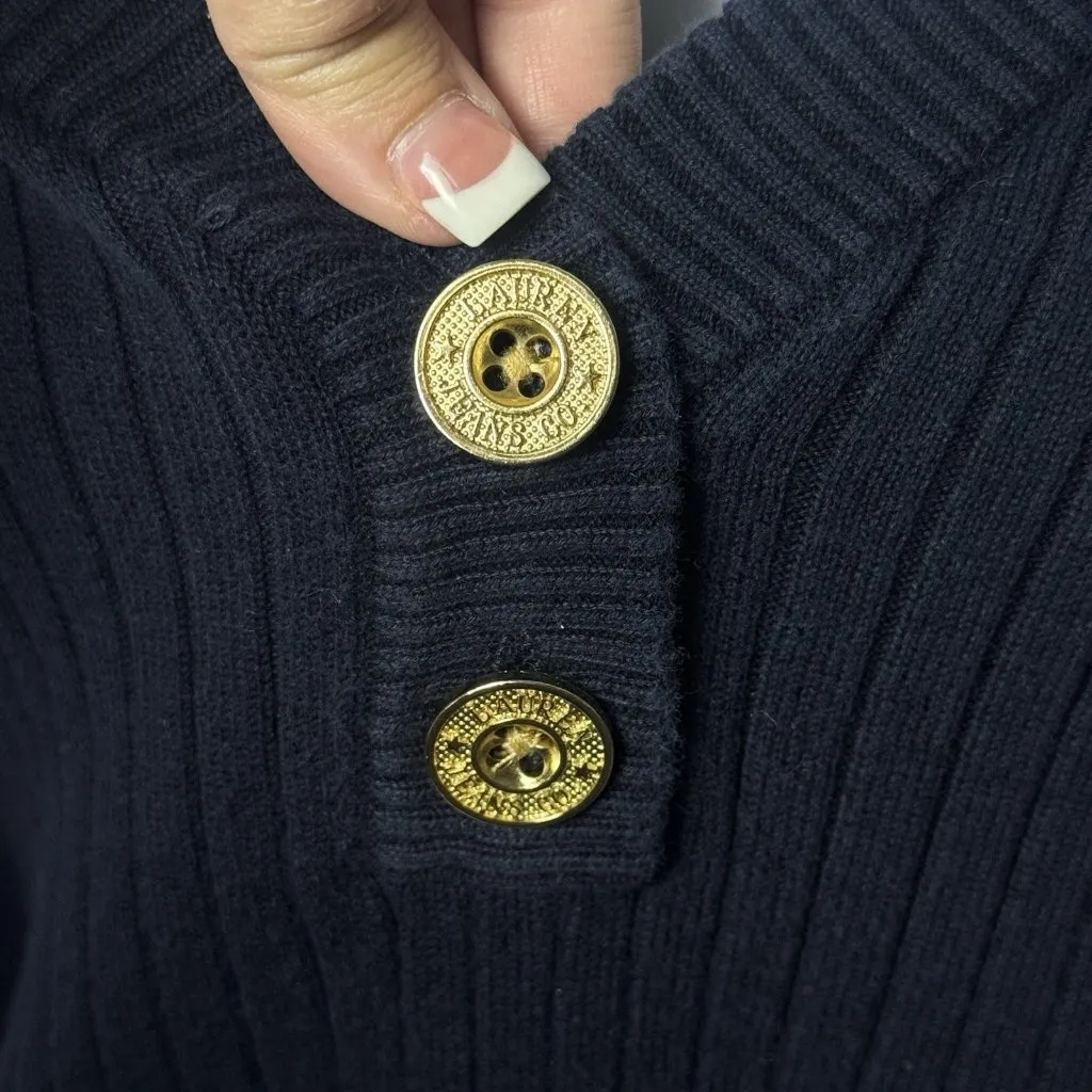 Lauren Jeans Company Navy Classic Ribbed V - Image 8