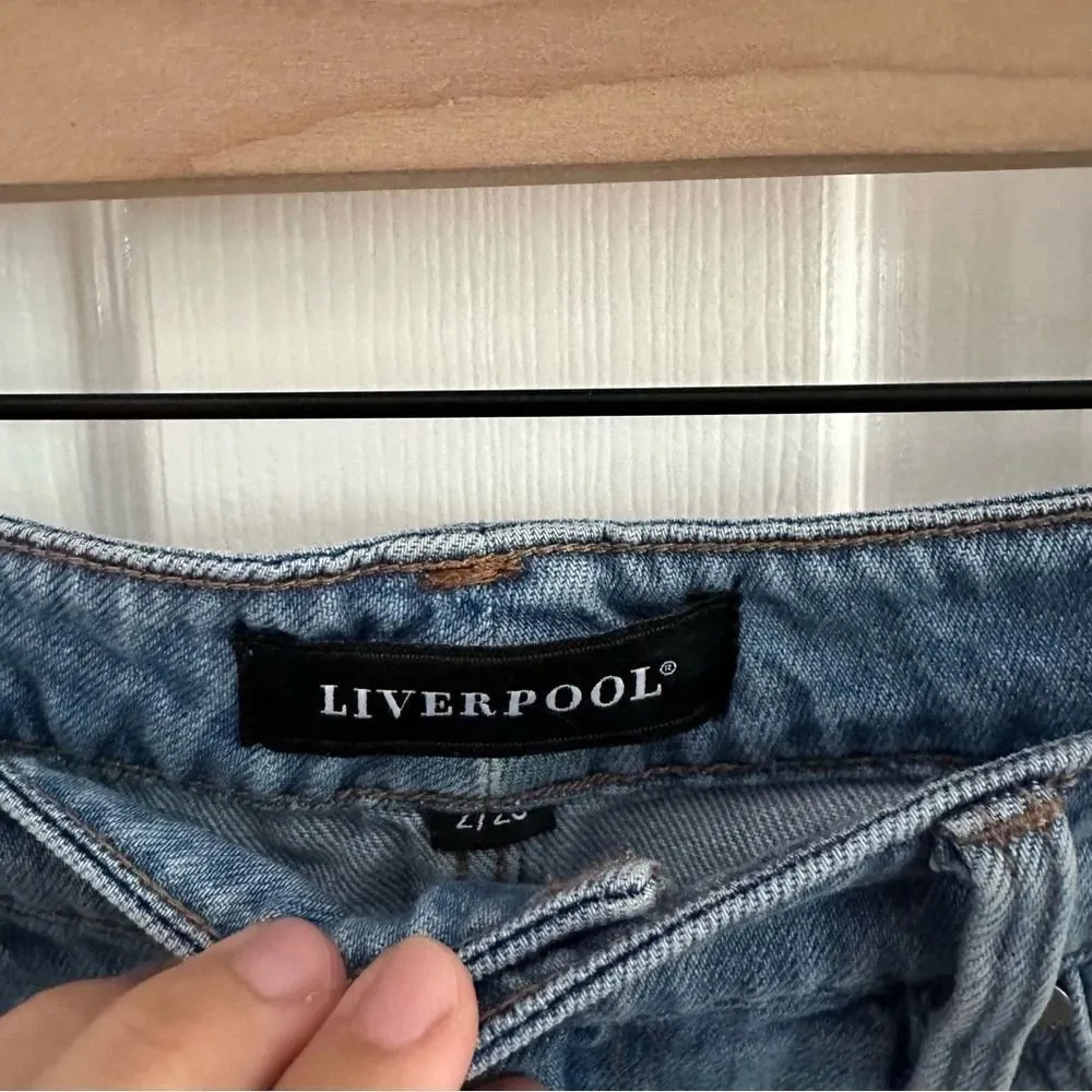 Liverpool Embroidered Denim Skirts Women’s Size 2 - Image 5