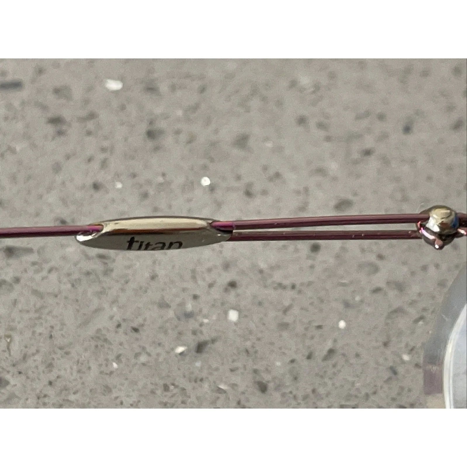 Silhouette Titan 135 Women’s Pink Purple Rimless Eyeglass Frames ONLY - Image 9