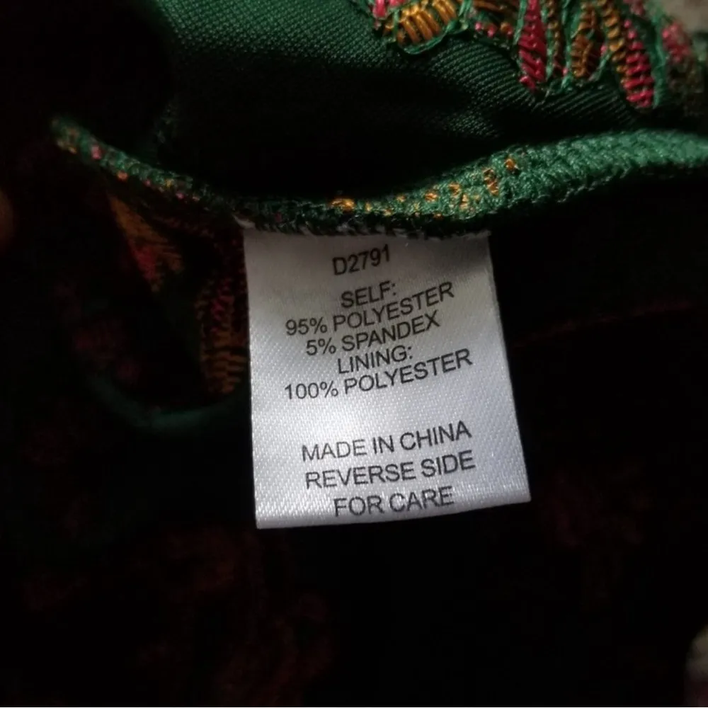 Alexia Admor Hunter velvet Xl embroidered dress or jacket rich colors - Image 12