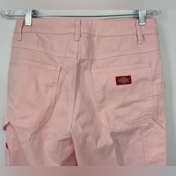 Dickies straight‎ leg jeans, painter pant style. light pink color, size 5/27 - Image 13