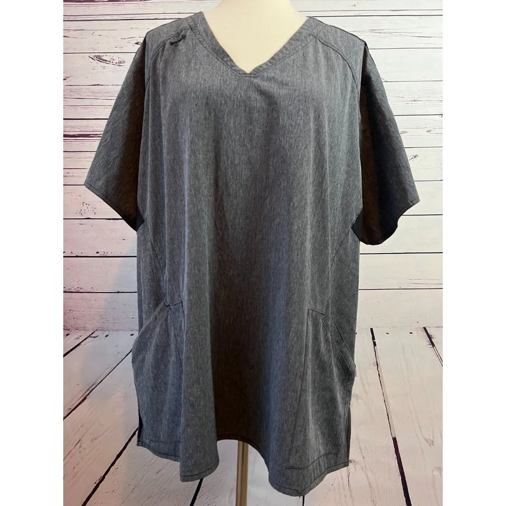 Carhartt Force Scrub Top Plus‎ Size 3X Womens Nursing Shirt C12106 Gray 3XL - Image 4