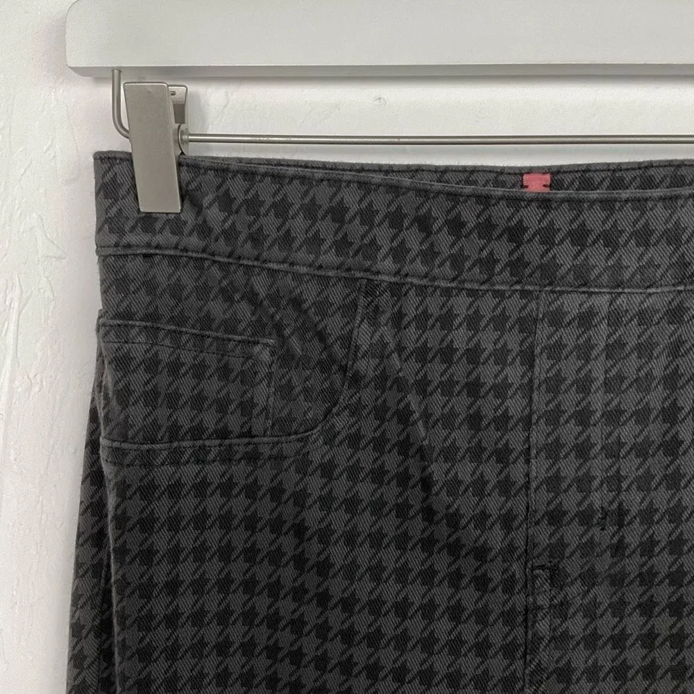 Spanx Gray Black Houndstooth Ankle Jean-ish Leggings Small New - Image 2