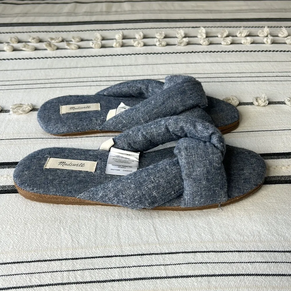 Madewell • Chambray Crisscross Scuff house Slippers - Image 35