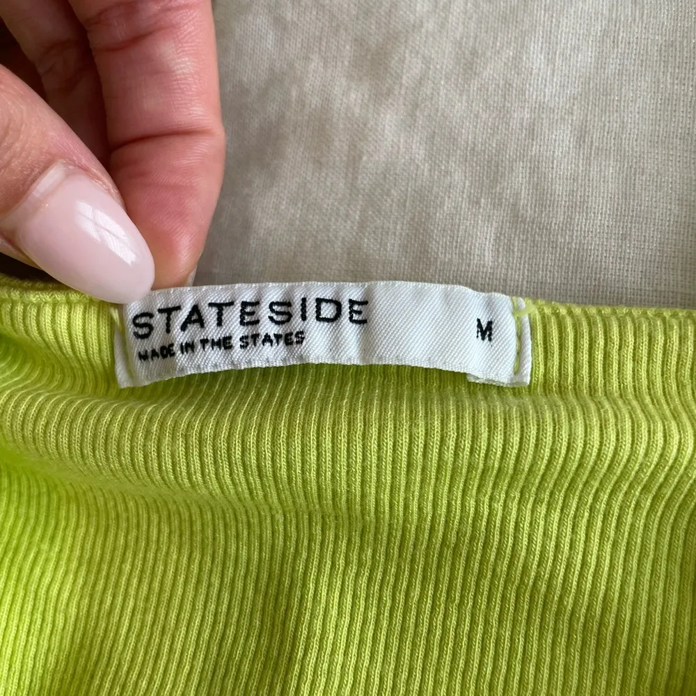 Stateside Yellow-Green Thick Strap Tank Top - Image 6