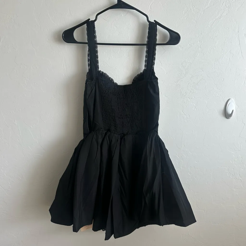 Black corset style Dress with Straps Size L - Image 2