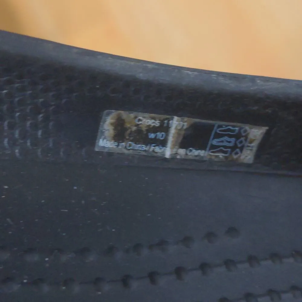 Crocs Black Thea Flats Slingbacks 11701 Croslite Comfort Casual Work - Size 10 - Image 13