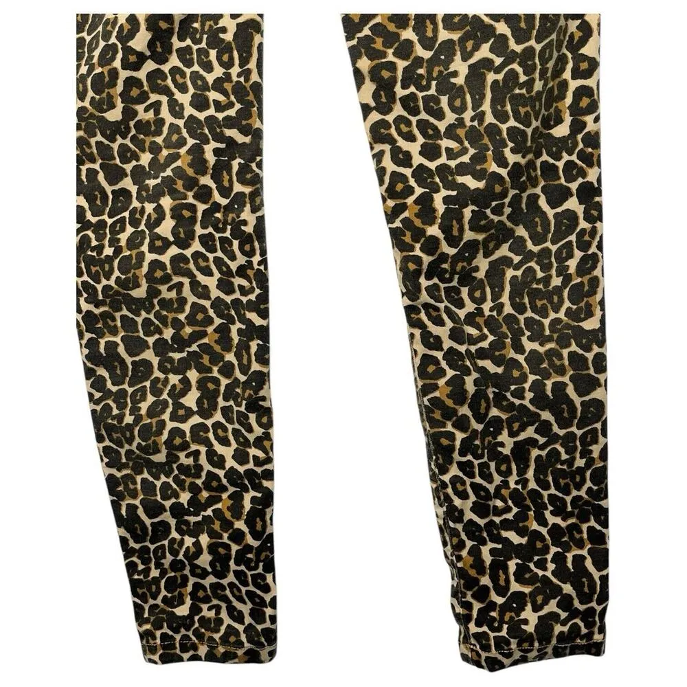 We The Free People Pants Womens 25 Brown Leopard Skinny Jeggings Wobwife - Image 8