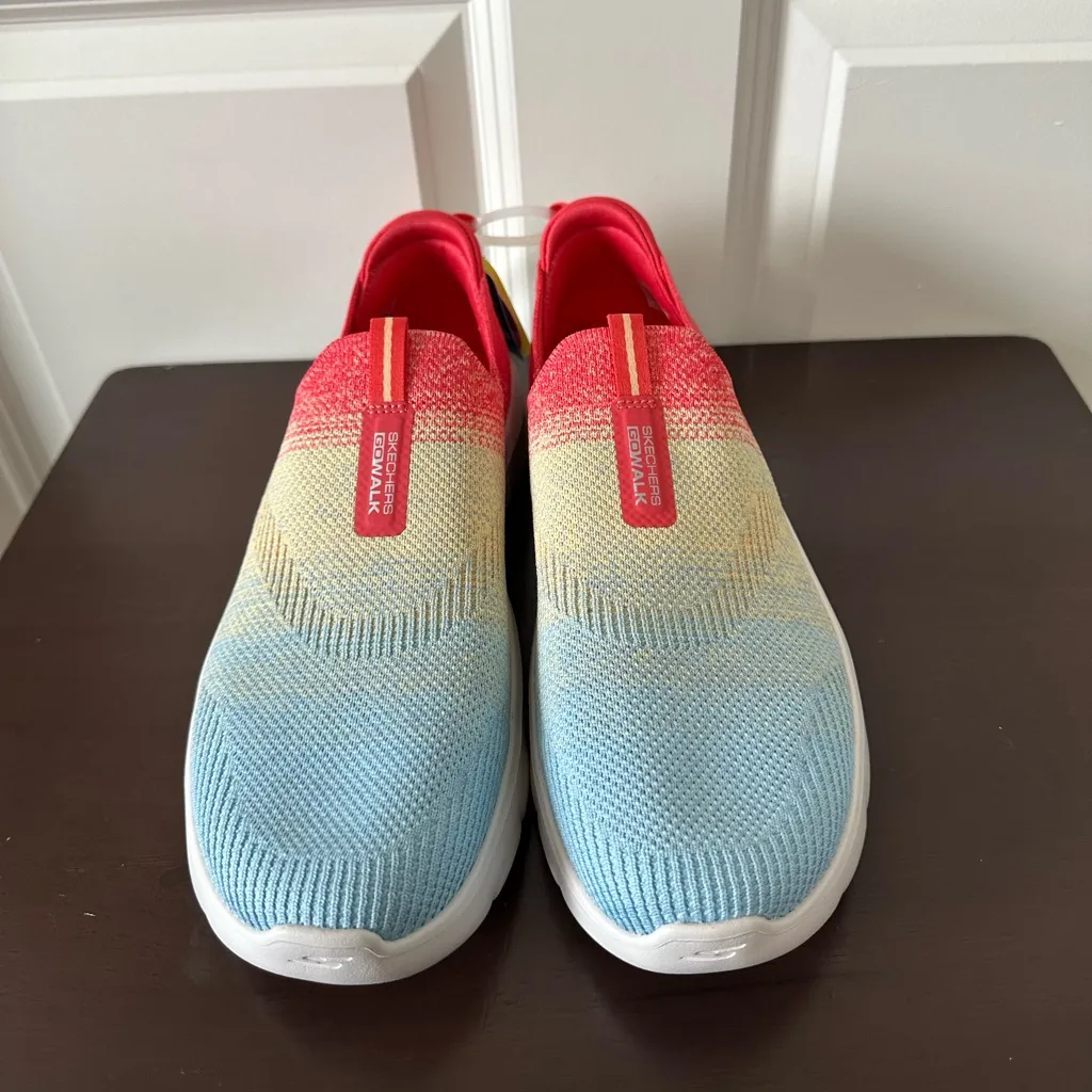 Skechers Women’s Go Walk Flex Stretch Fit Sneakers Cali Sunset Size 11 - Image 2