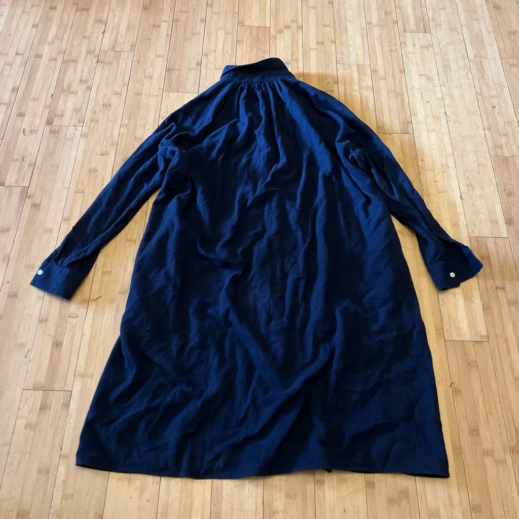 Muji Dark Blue Long Sleeve Dress Size XS - Image 2
