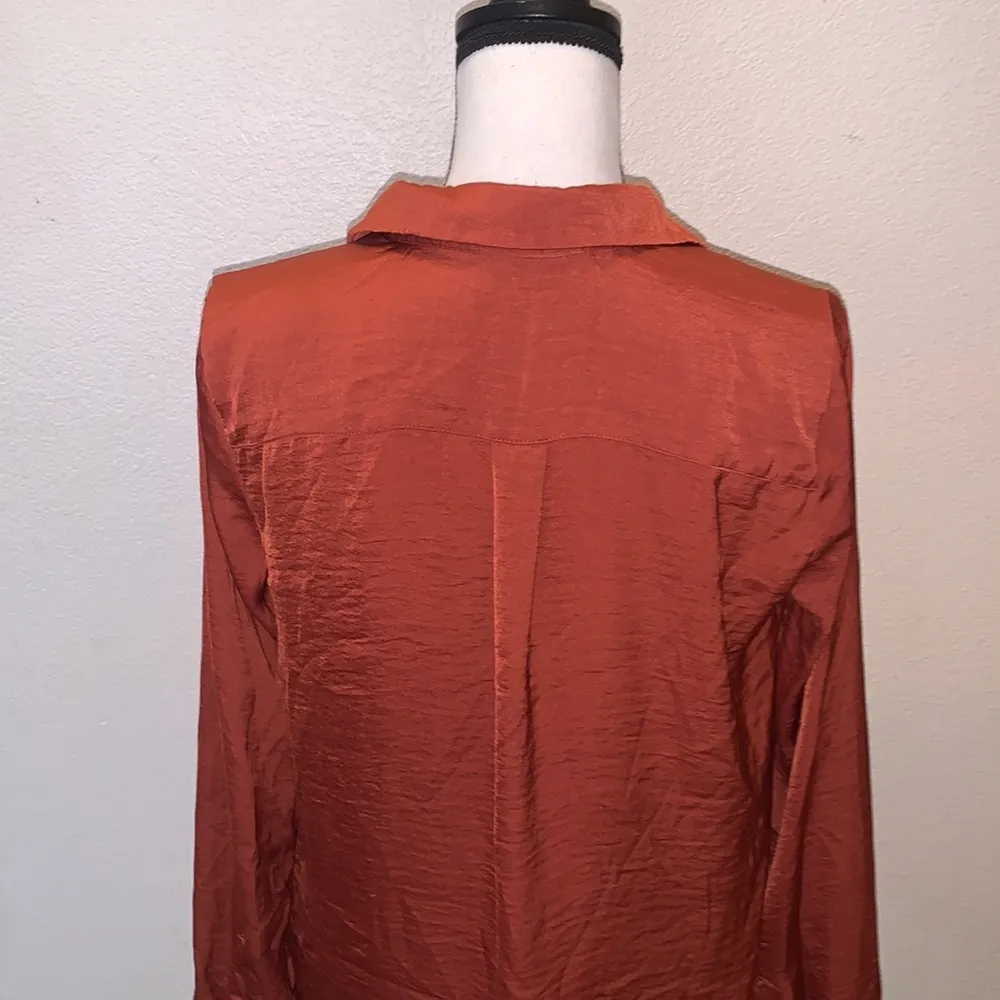 Forever 21 contemporary Rust color button down shirt - Image 9