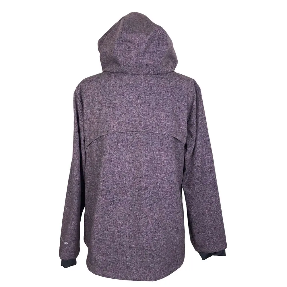 NEW Free Country Faux Fur Lined Soft Shell Fig -Purple Hooded Jacket Women's M - Image 4