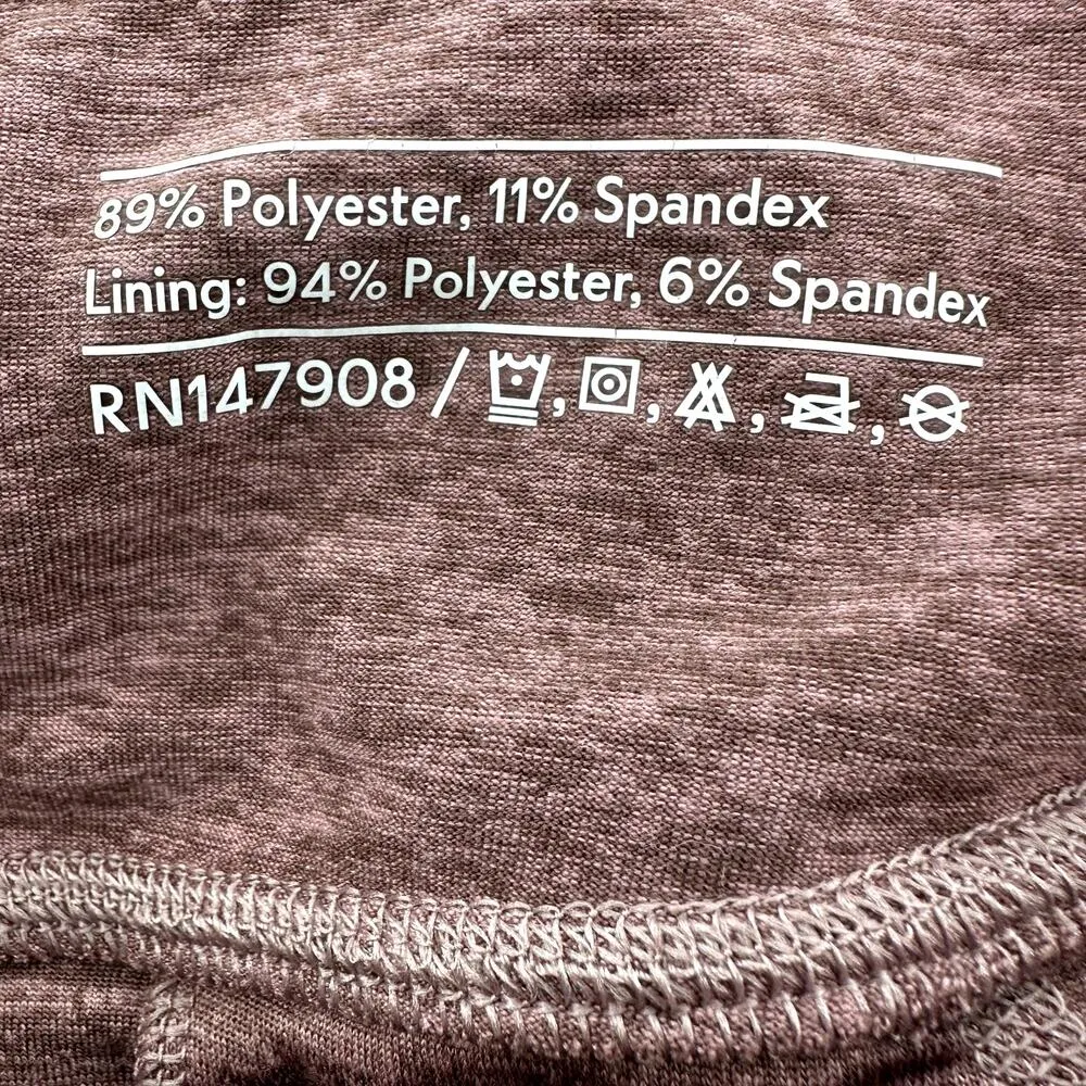 Outdoor Voices CloudKnit 3" Short Pull On Stretch Side Slit Marled Yoga Pink XXS - Image 4