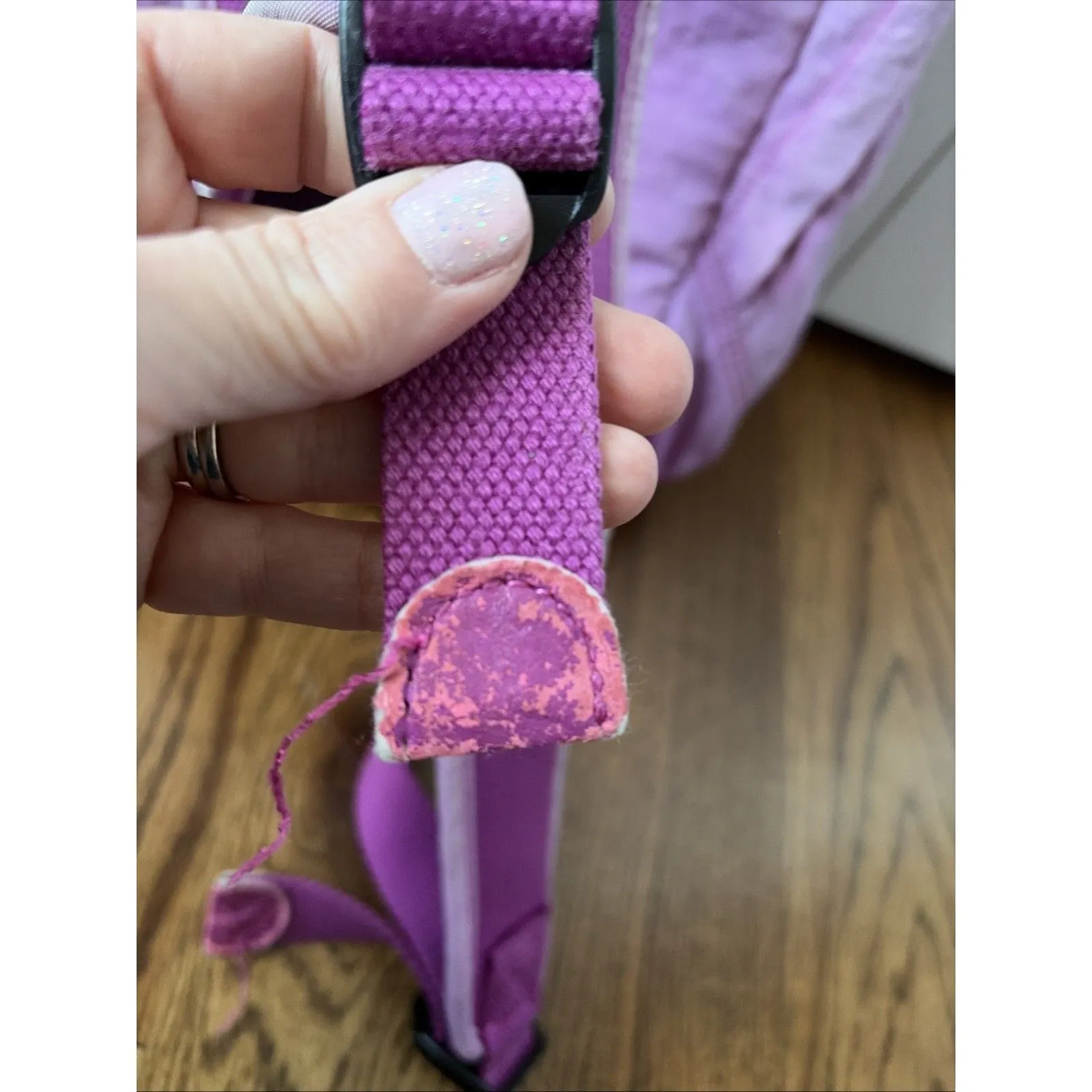 KIPLING Hot Pink Lightweight Woman's Backpack One size Pre-Loved - Image 6