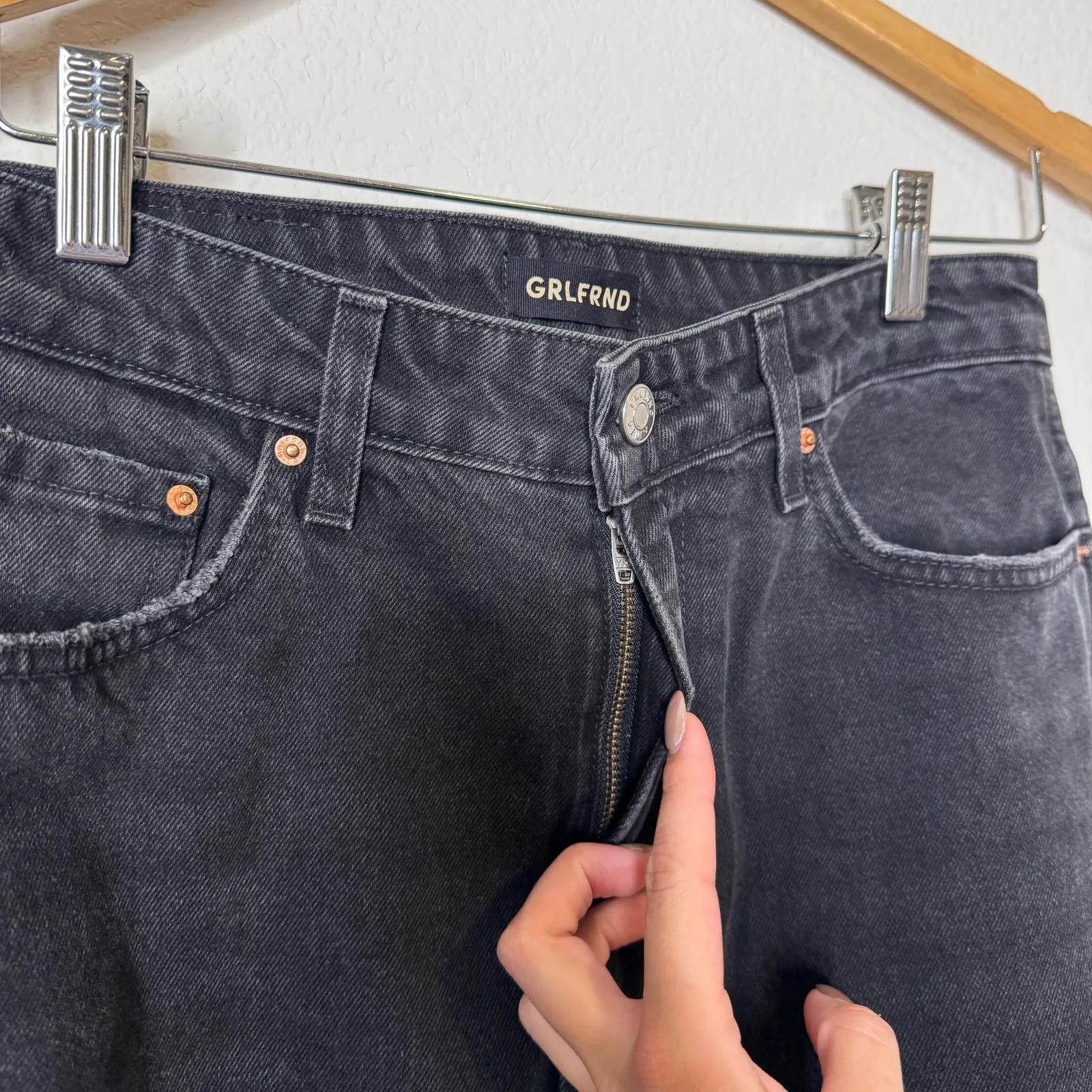 GRLFRND  The Sara Black High Rise Jeans - Image 8