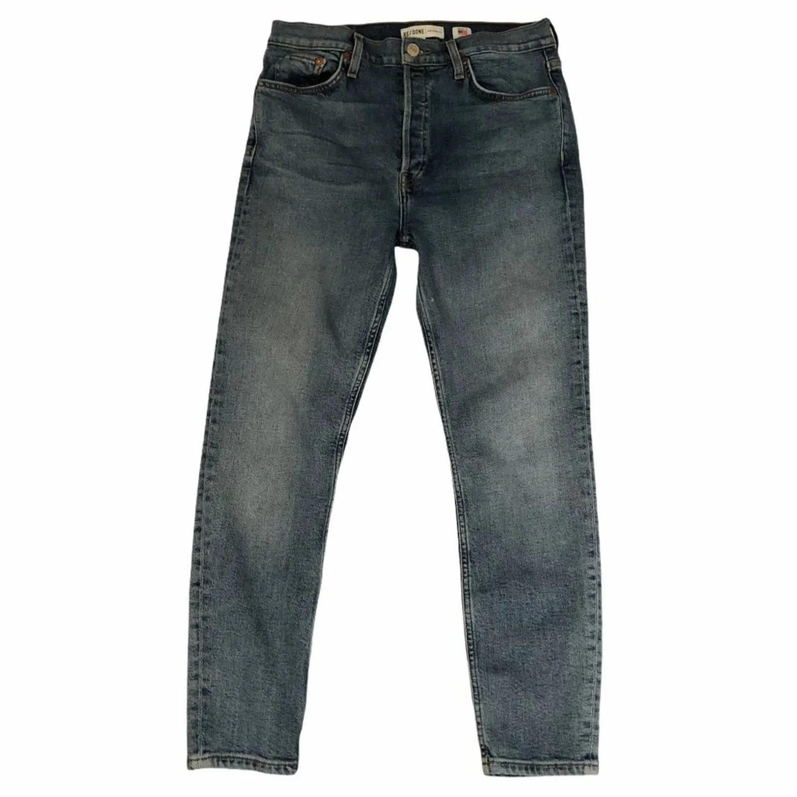 Re/Done High Rise Skinny Jeans - Image 3
