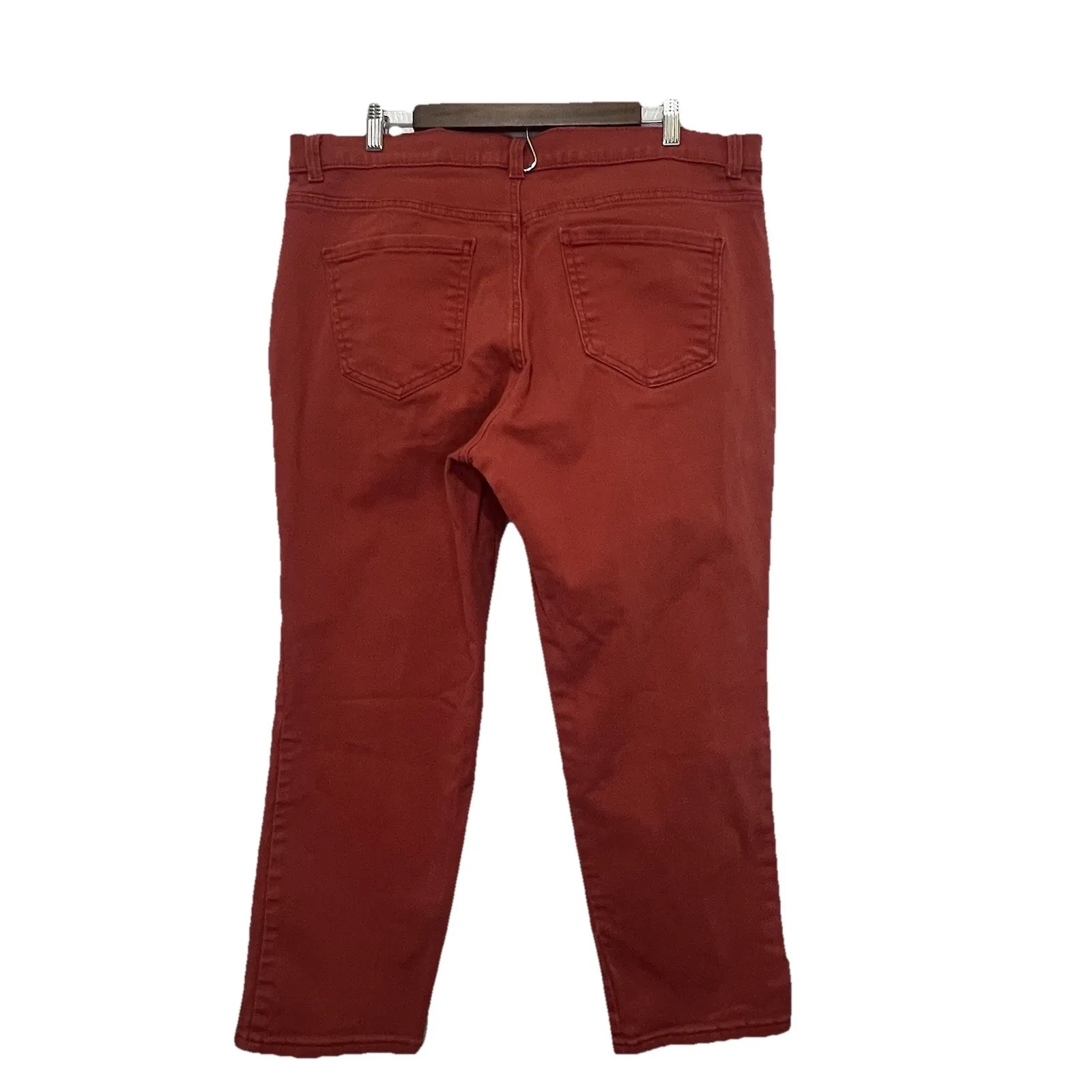 Gloria Vanderbilt Women’s Burnt Orange Amanda Ankle Jeans Size 18W Short EUC - Image 2