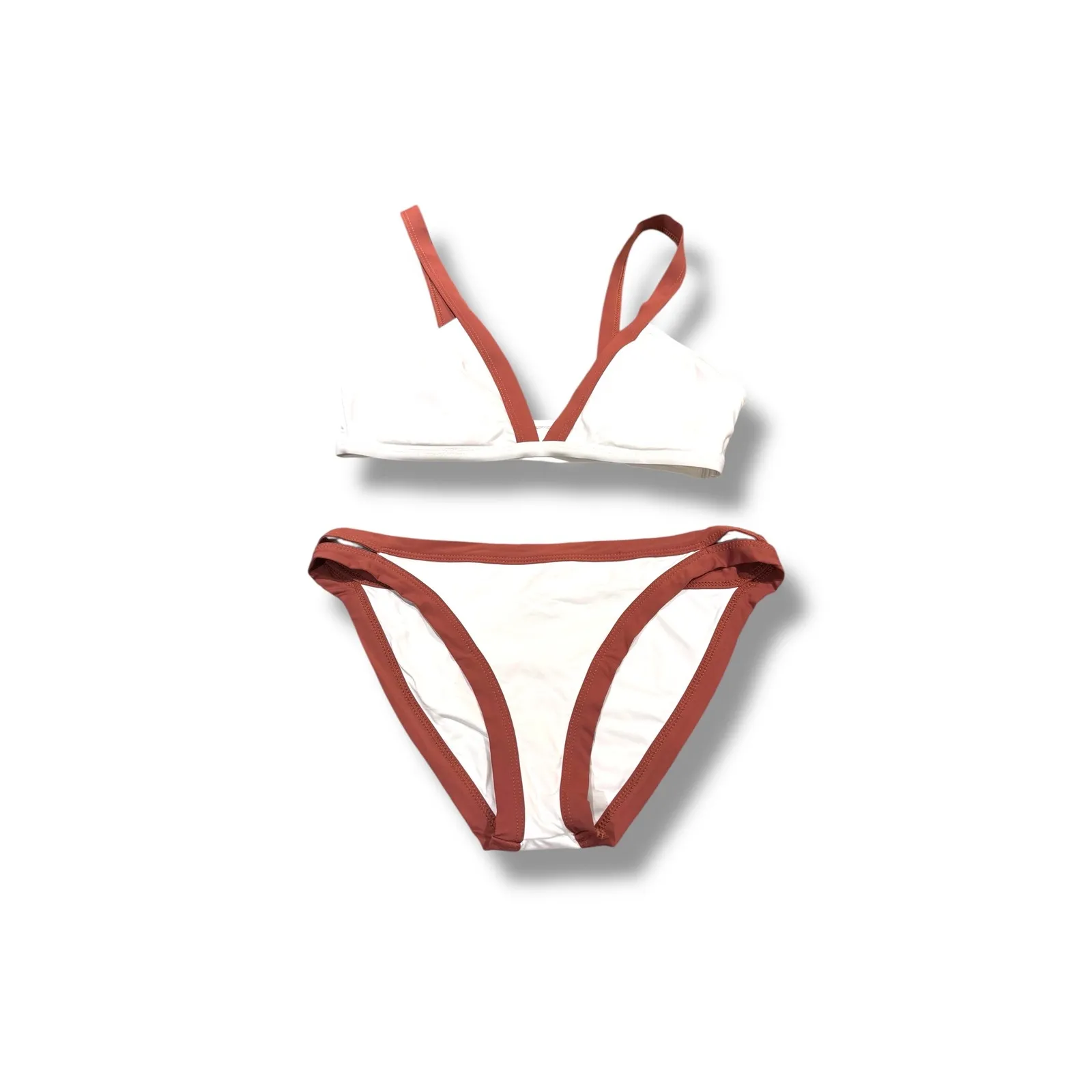 L*Space Bikini Set Large Women's‎ White Rust  Farrah/ Charlie Swimwear Beach USA - Image 2