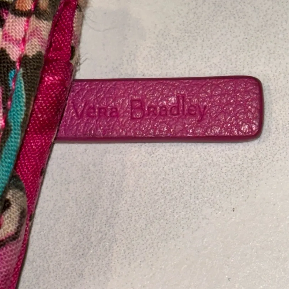 Vera Bradley Multicolor Floral Wallet with Pink Trim - Image 4