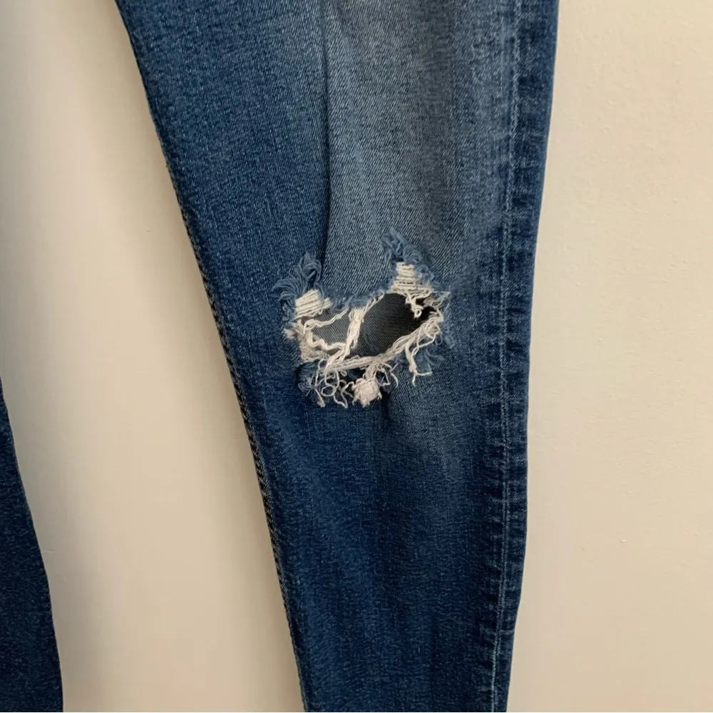 Kendall High Waist Skinny Distressed Fox Fire Wash Jeans Size 27 - Image 10