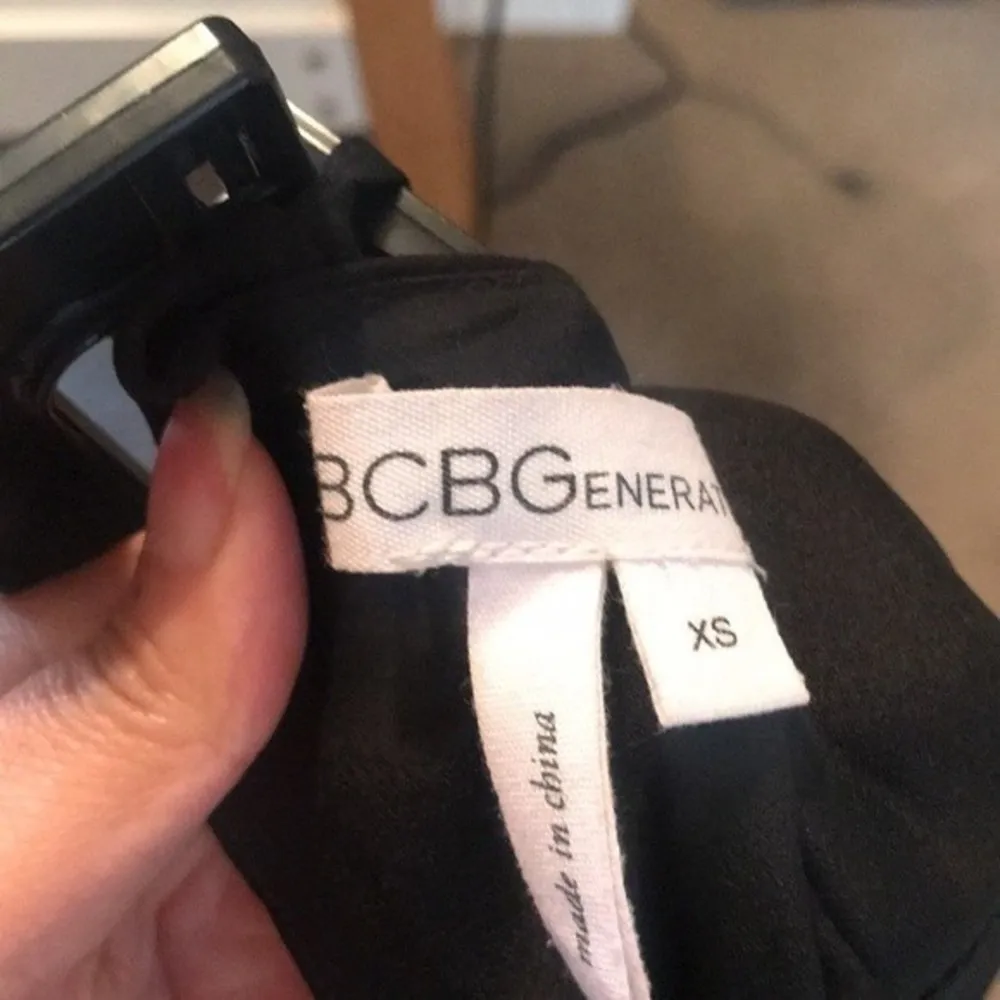 Bcbgeneration Black Strappy Chiffon Dress - Image 7