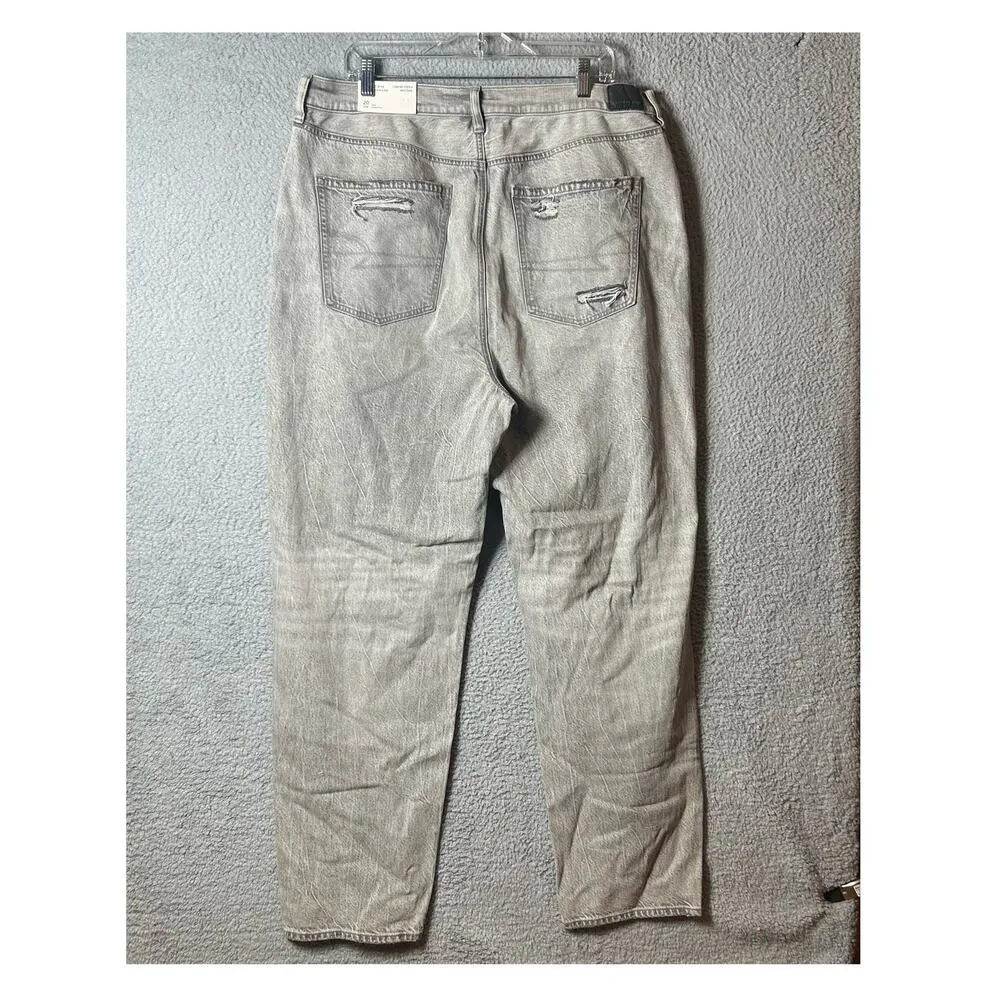 American Eagle Outfitter Jean Women 20 Long Gray Highest Rise '90s Boyfriend NEW - Image 2