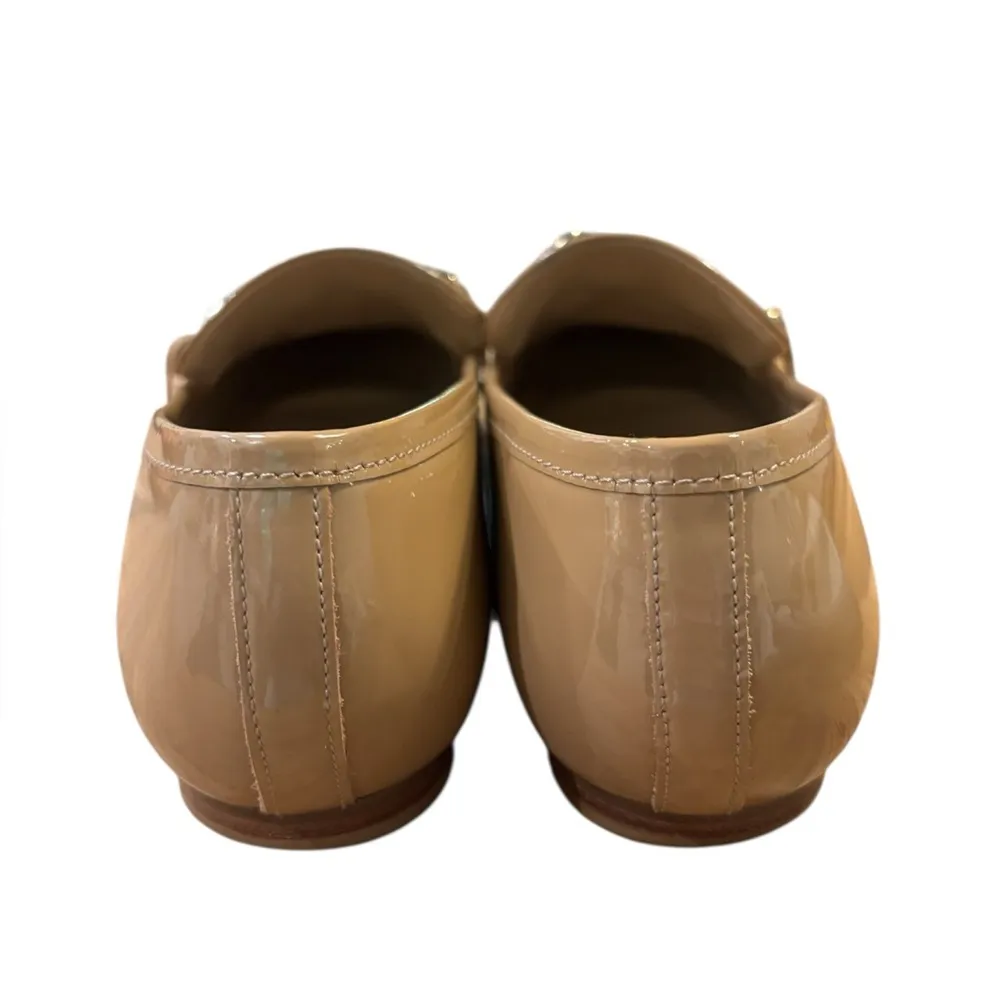 Carvela KURT GEIGER REBEL LOAFER BLUSH PATENT CHAIN size 36.5 US 6.5 Tan - Image 4