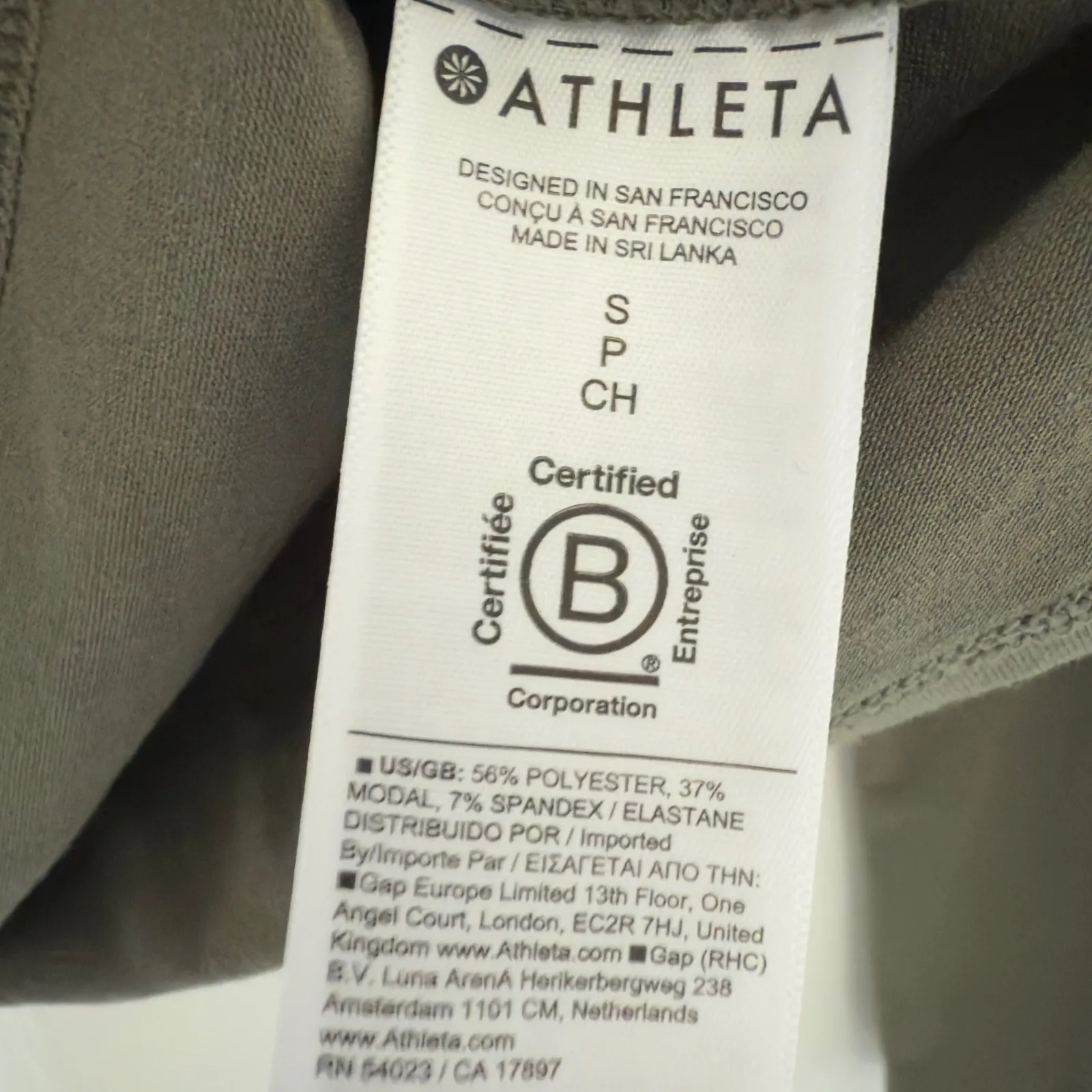 Athleta Small Sage Green With Ease‎ Workout Wrap Top NWT - Image 8