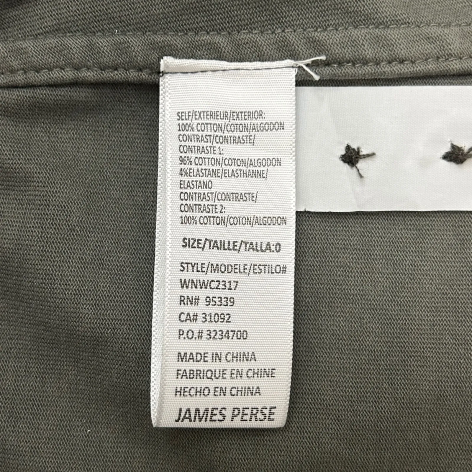 JAMES PERSE Womens XS Camo Military Utility Jacket Button Front Cargo Pockets - Image 6