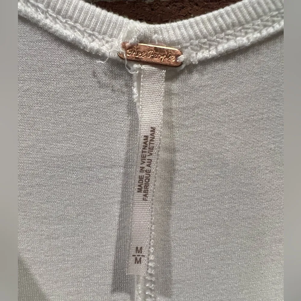 Free People White Long Sleeve Top - Image 3