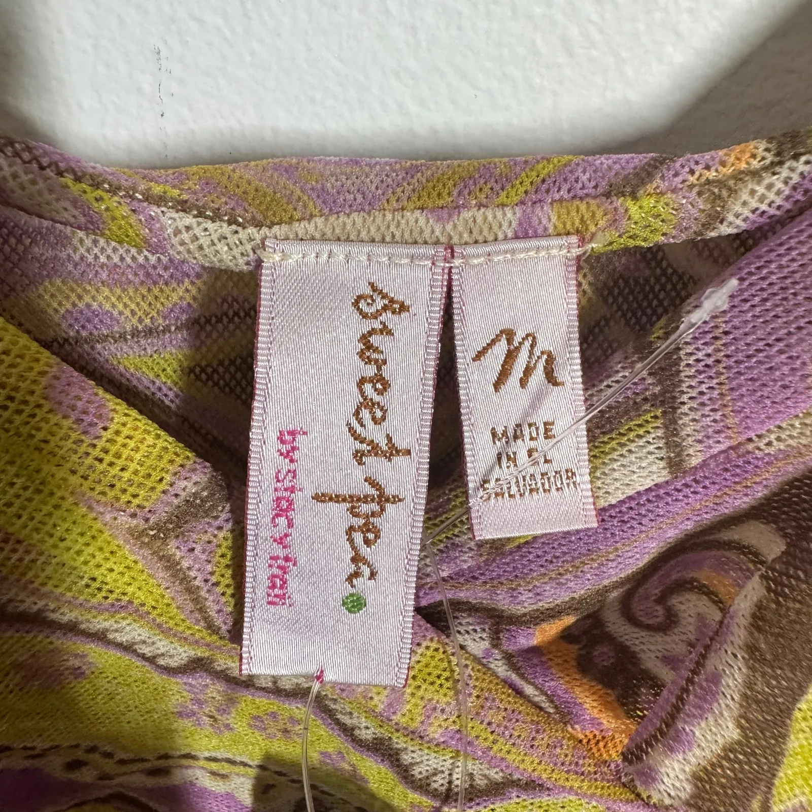 Sweet Pea. Dress Women M Purple Green Paisley NWT Ruffle Tank Dress Y2K M3807 Pink Size M - Image 5