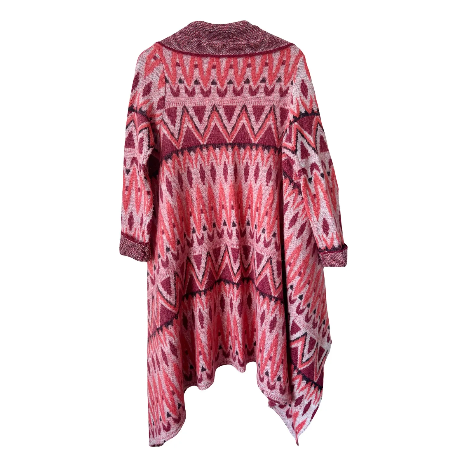 Anthropologie Sleeping on Snow Jacquard Knit Blanket Cardigan Sz M - Image 3