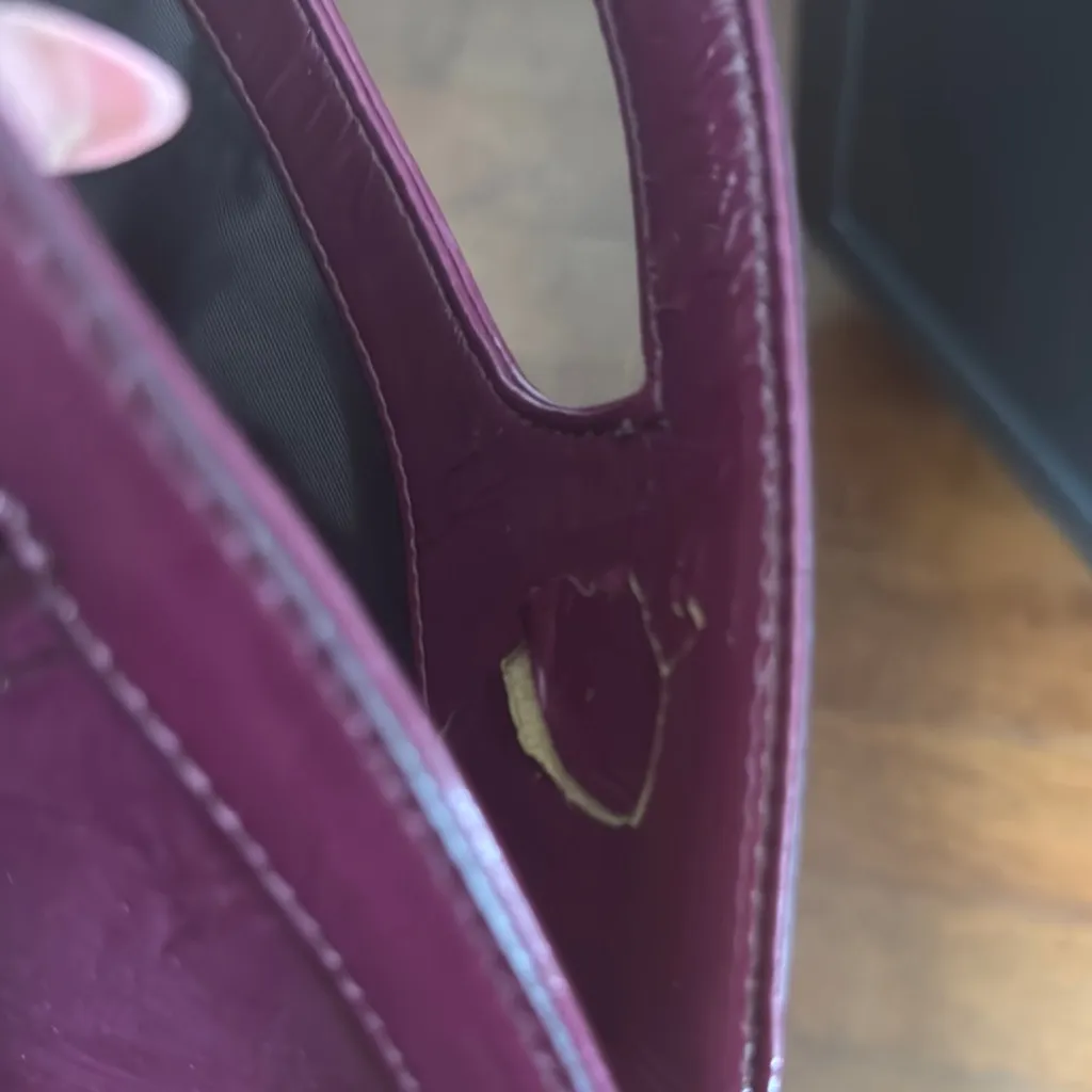 Nine West Purple Patent Leather Clutch - Image 5