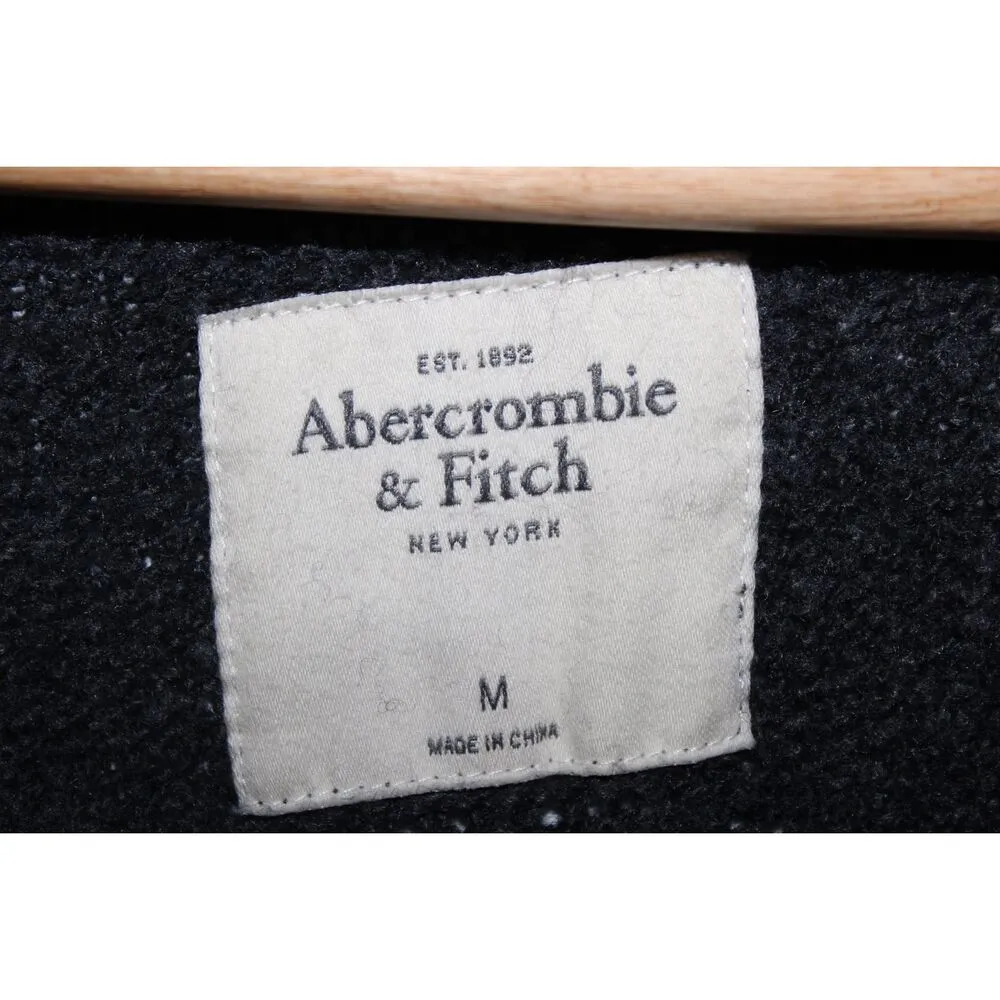 Womens Abercrombie & Fitch Gray Button-Up V-Neck Cardigan Sweater Size Medium M - Image 3