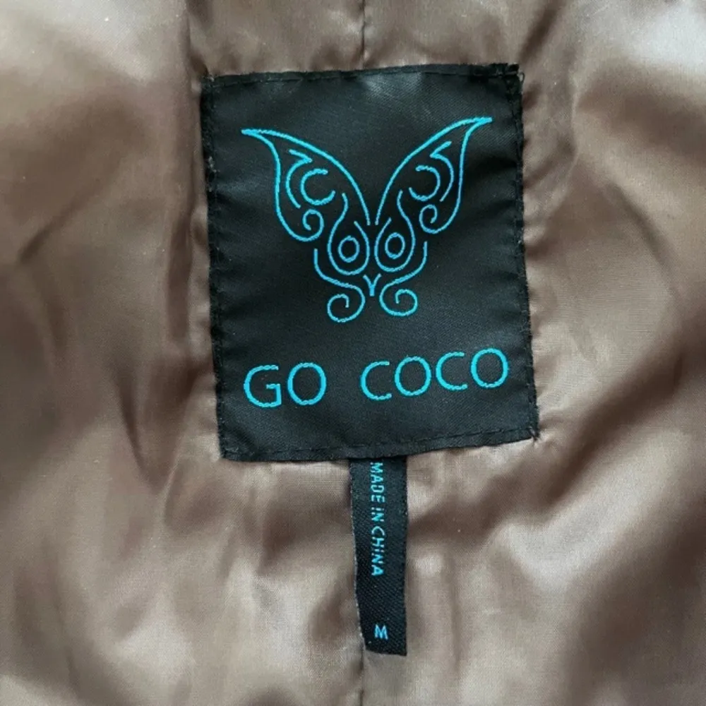 Go Coco Faux Fur‎ and Faux Leather Vest Brown Size M - Image 3