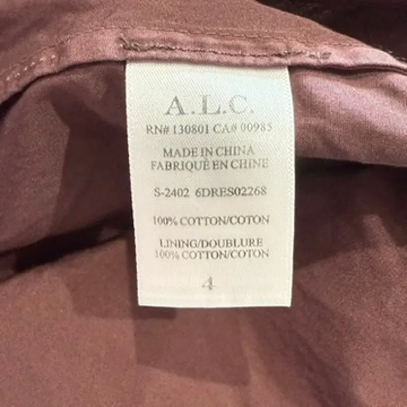 A.L.C. Blair Gown in Ombre Blue/Brown, Size US 4 - Image 11