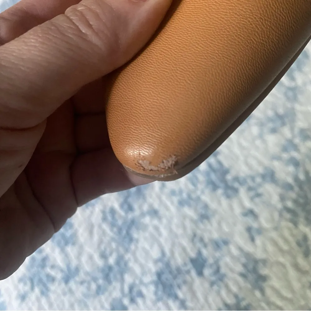 BareTraps Camel Tan Pointed Toe Sling Back Flat Size 7 - Image 9