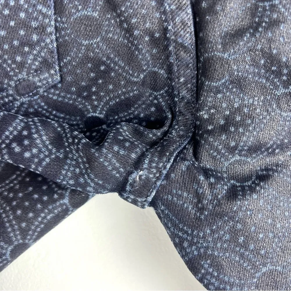 Rocket Geometric Print Coated High Rise Skinny Jeans 27 - Image 9