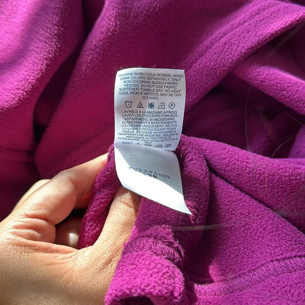 Large Women’s Land’s End Fuchsia Hot Pink Pullover Sweater Sweatshirt L 14-16 - Image 8